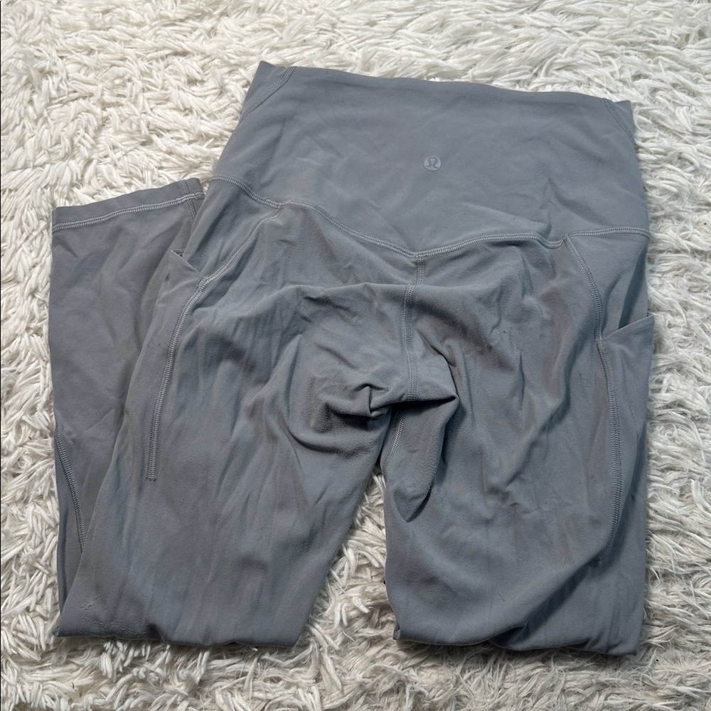 Lululemon Align High Rise Crop with Pockets 23" Rhino Grey - Picture 5 of 6